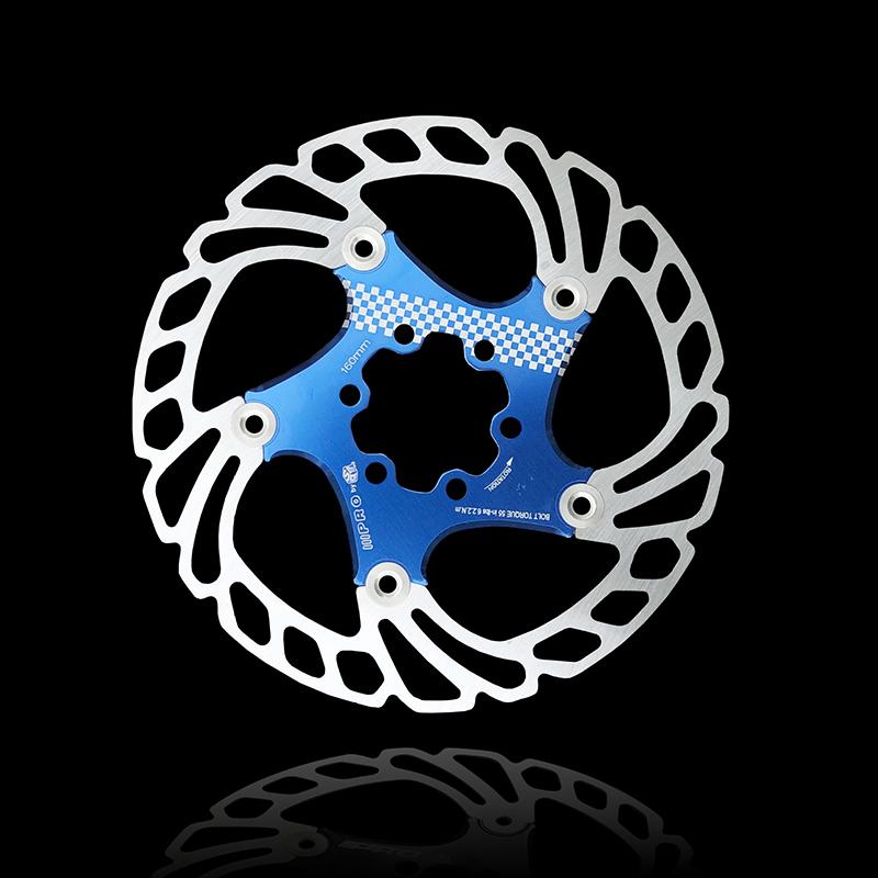IIIPRO 1pcs Floating Rotor Mountain Bike Brake Rotor DH 6inch Strong Heat Dissipation 6 Bolts Rotor 140 160 180
