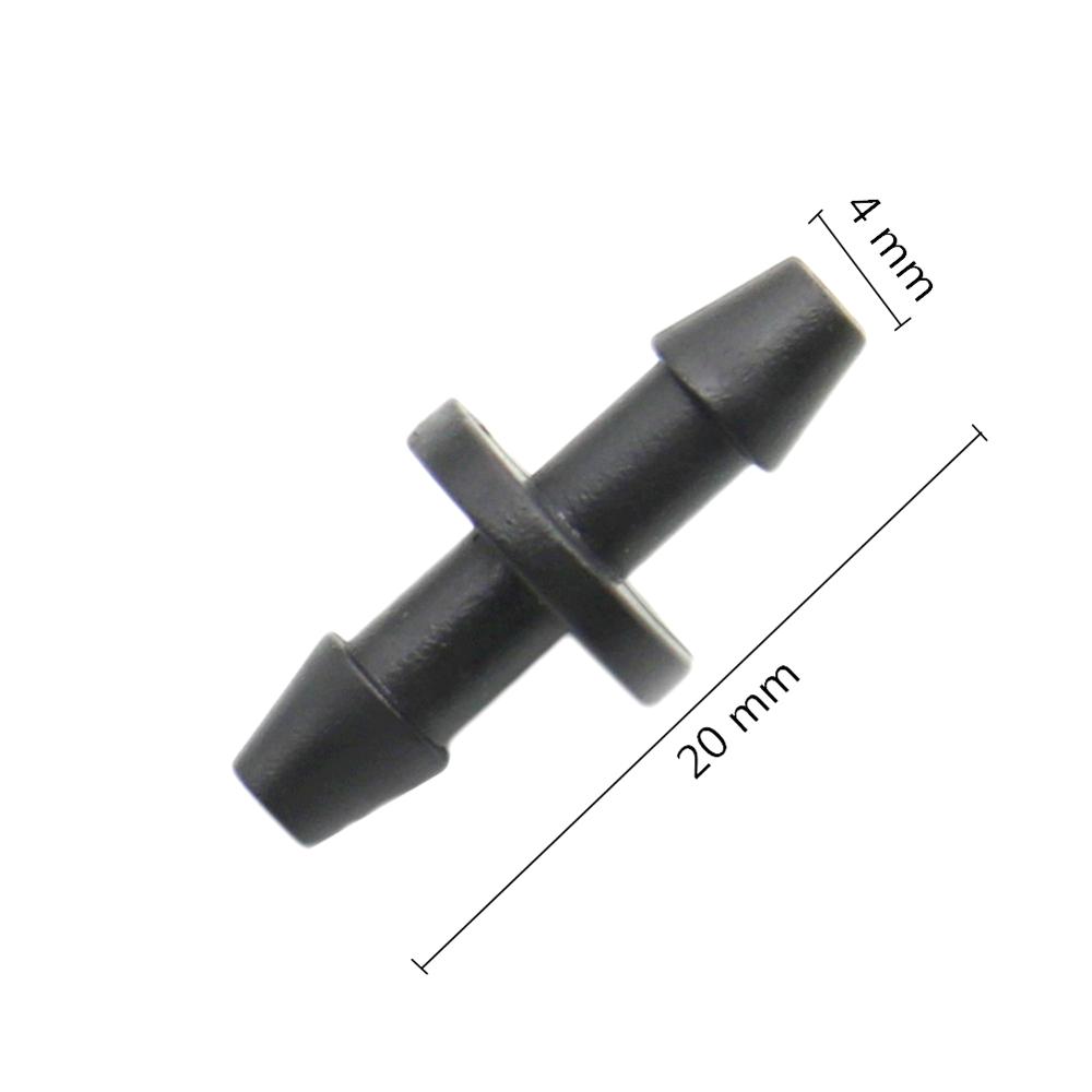 3mm Quick Connector Double Barbed Connector Tank Adapter Tap  Fitting Hose Fittings Industrial Cooling for 1/8" Hose 50 Pcs