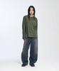 SLOW RECORD HOUSE Striped Long Sleeve_Khaki