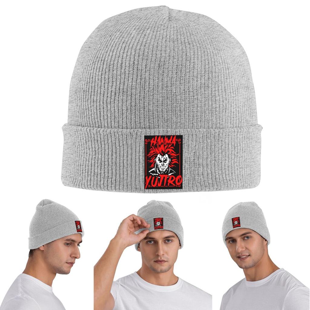 Yujiro Baki Hanma Grappler Fight Warm Knitted Cap Winter Knit Bonnet Hat Skullies Beanies Hip Hop Caps for Unisex