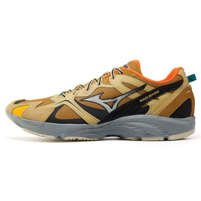 Mizuno LG 90s unisex low-top retro breathable cushioned running shoes taupe D1GH212506 41