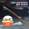 5/16"x6' G80 Tow Chain 15" J Hook Long Shank RTJ & Grab Hooks Wrecker Tie