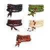Long Strand Wood Bead Bracelet Craft from Wood Symbolizing Tranquility and Strength for Daily Wear and Meditation