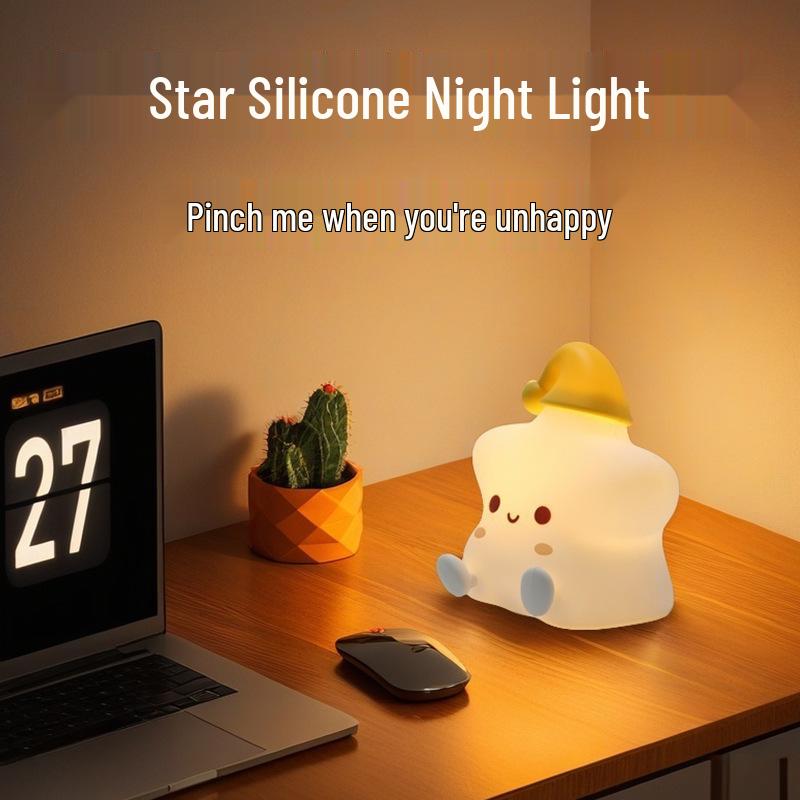 Doudou Duck Silicone Night Light - Baby Sleep Aid & Eye Protection Lamp