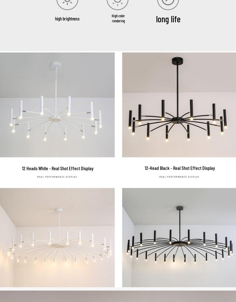 Nordic Post-Modern Creative Chandelier for Living Room, Restaurant, or Hotel
