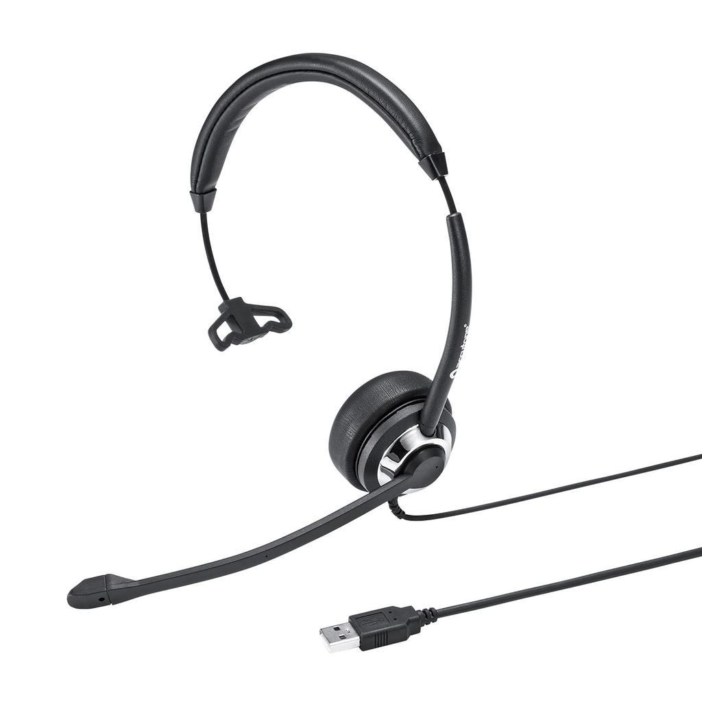 SANWA SUPPLY USB Headset MM-HSU19BK
