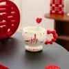 Celebration Love Heart Ceramic Mug with Spoon