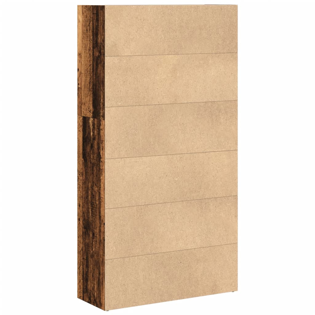 Bookshelf Reclaimed Wood Look 80x30x152 cm Engineered Wood