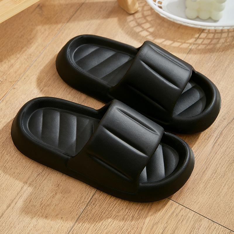 Home slippers men's summer eva thick-bottomed non-slip bathroom home wear new deodorant cool slippers women