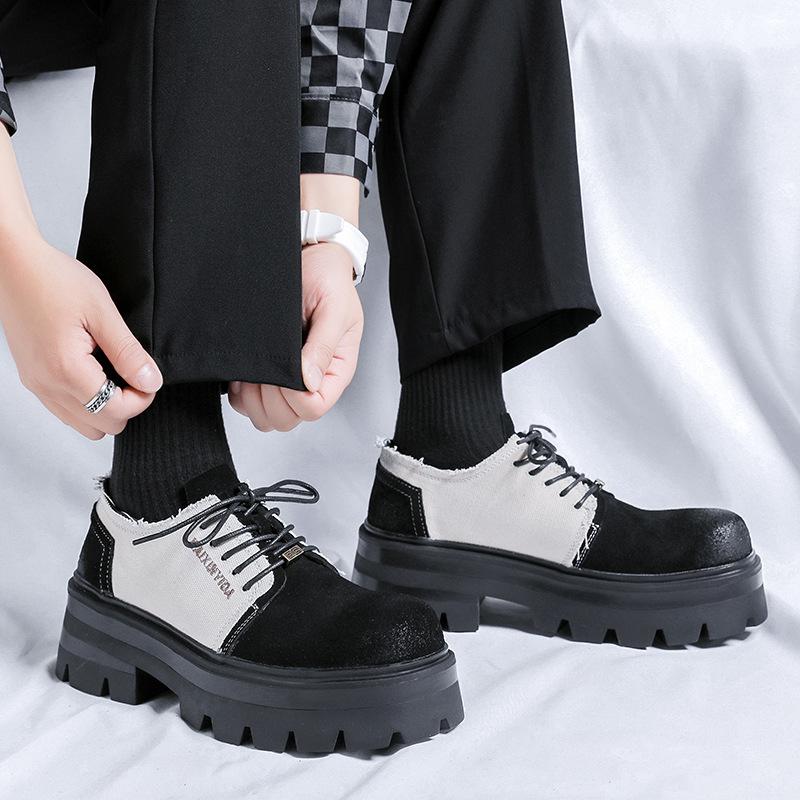 New dress leather shoes men's shoes genuine leather men's British retro derby shoes niche youth business shoes 30399-R