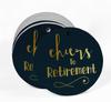 Inkdotpot Pack Of 100 Real Gold Foil Paper Tags Cheers To Retirement Favor Hang