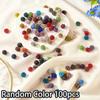 20/50/100pcs Sparkling Solid Color&Gradient Glass Soft Clay Decorative Beads Soft Clay Beads Loose Beads DIY Starry Sky Barrier Beads Jewelry