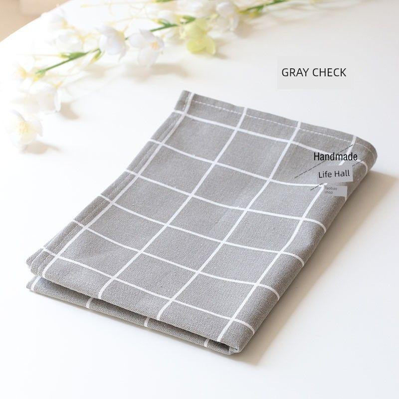 

Nordic Style Ins For Home Cotton and Linen Restaurant Small Piece of Fabric Gray Tablecloth 40*60cm (1 piece)