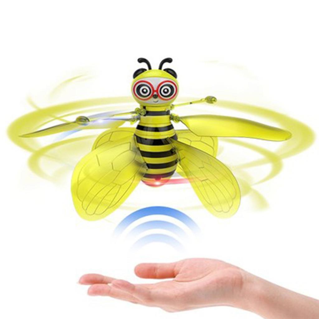 Drone RC Bee Induction Aircraft Infrared Sensing Hand Sensor Portable Helicopter Flying Kids Gift