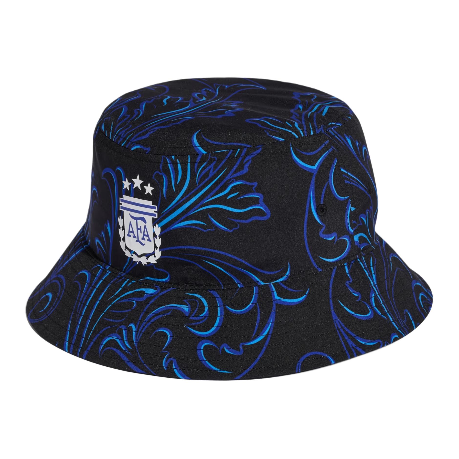 Adidas Originals Brand Design Recycled Polyester Fisherman Hat Unisex hats Black Light-Blue White KE1382 OSFW