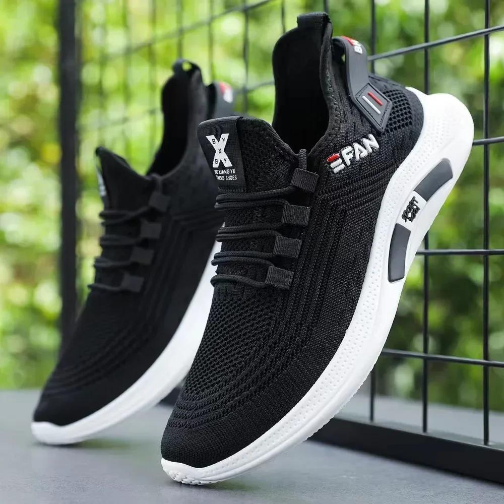 Spring White Casual Shoes Breathable Non-slip Walking Sneakers Men Shoes Outdoor 2025  Comfortable Fashion Lace Up Running Shoes