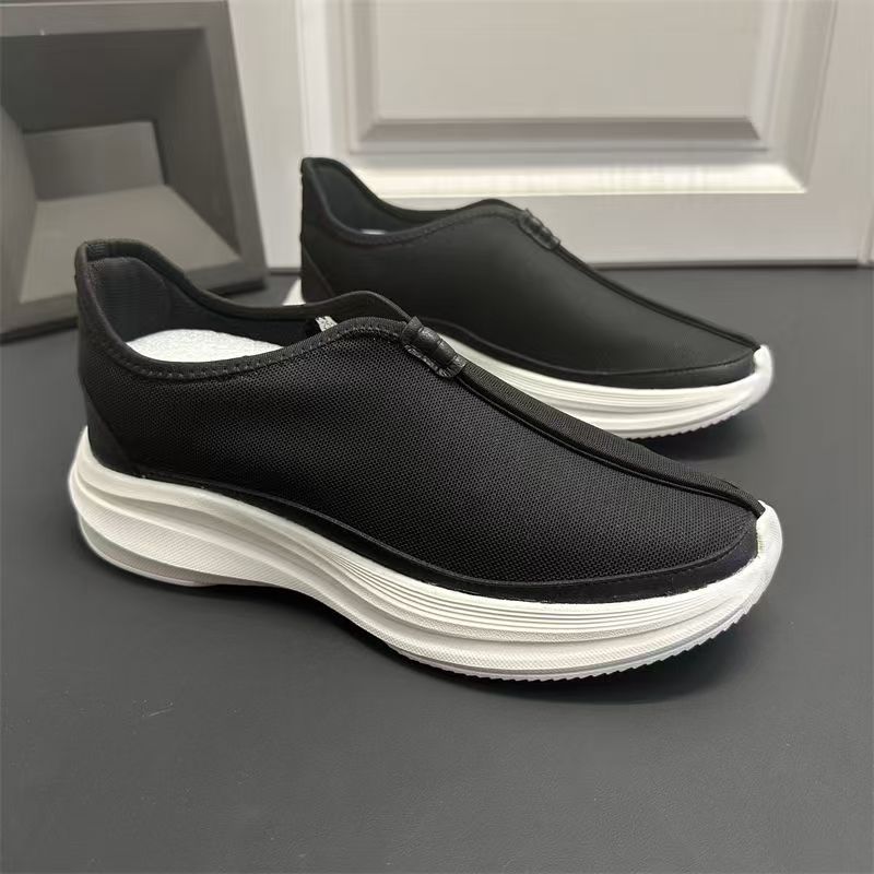 

Men s shoes summer new lazy shoes fashionable breathable fly-woven mesh shoes men s versatile one-pedal casual sports shoes 39