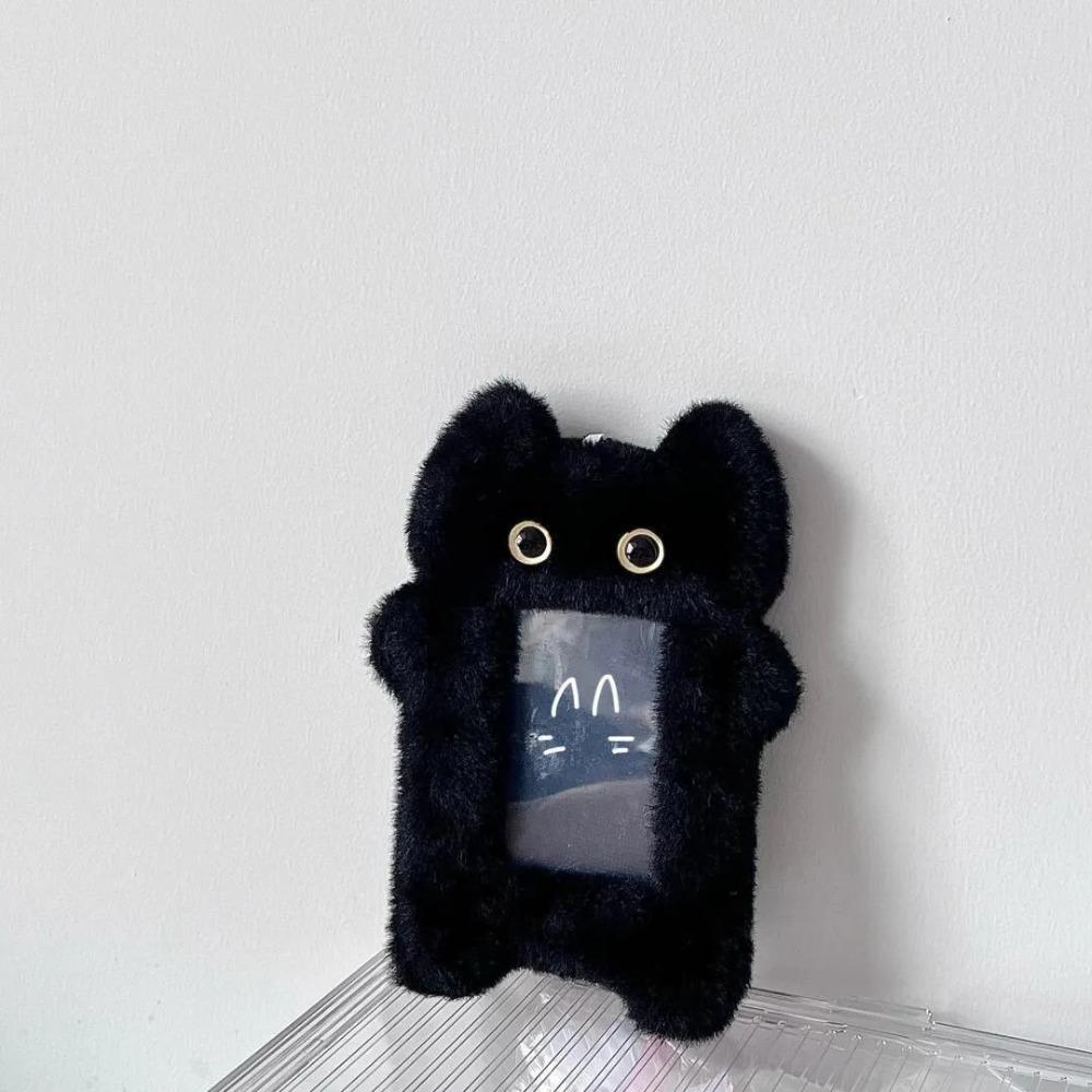 Süße Plüsch-Fotokartenhülle Studenten-Kartenhalter Tasche Schlüsselanhänger Sternform Foto-Kartenhalter Idol-Fotos Schutzhülle Cartoon