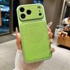 Lychee Pattern Skin Sticker & Magnetic Case for iPhone 17 Pro Max - Apple 16 Solid Leather