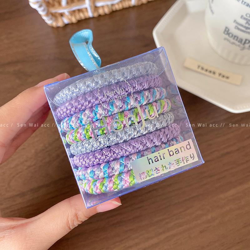 2025 Braided Headband Hair Band High Elastic Rubber Band Women's Hair Rope High Ponytail Hair Band Hair Accessories