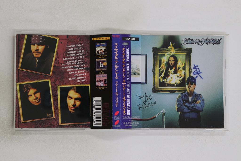 CD SUICIDAL TENDENCIES - Art of Rebellion ESCA5640 EPIC 1992 Japan Obi Rock Used