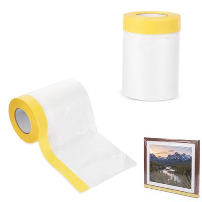 Masking Protective 20m No for Car Home Commercial Use X Tape, Sheet, 2-Roll Set, 55cm/180cm Wide, Long, Transparent, Disposable, Residue, Lightweight,