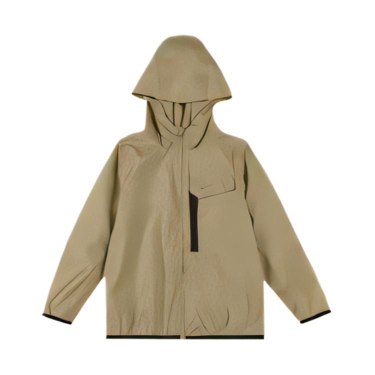 Nike Windproof Comfortable Versatile Dirt-Resistant Jacket Kids jackets Apricot-Tea FZ4905-297