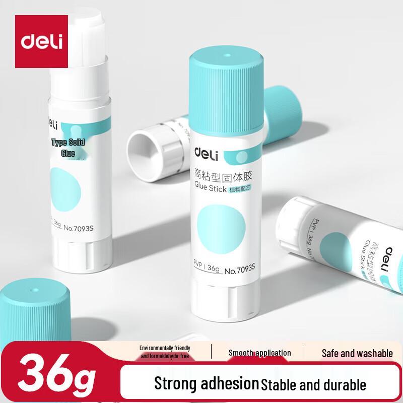 Deli 7093S PVP Solid Glue Stick - 6 Pack