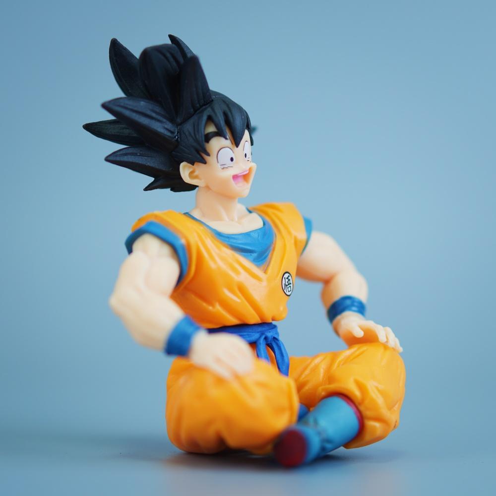 11cm/4.33in Anime Dragon Ball Figure Goku Action Figures Pvc Statue Desktop Ornamen Collection Model Toys Gifts Round Sensory Compression Bouncy