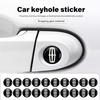 8pcs Car Door Lock Keyhole Sticker Decoration Anti-blocking Cover For Lincoln Aviator Navigator Continental Nautilus Corsair Q5