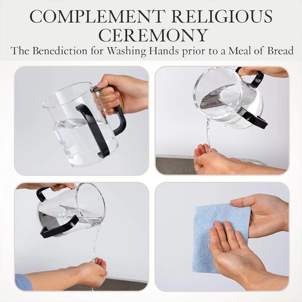 Großes Fassungsvermögen Netilat Yadayim Becher Verdickter Acryl Waschbecher Neuer Mundspülbecher Händewaschen