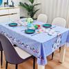 Waterproof, Oil-Proof And Anti-Scalding Coffee Table Tablecloth Leave-In Rectangular Dining Table Cloth Household Living Room Light Luxury Light
