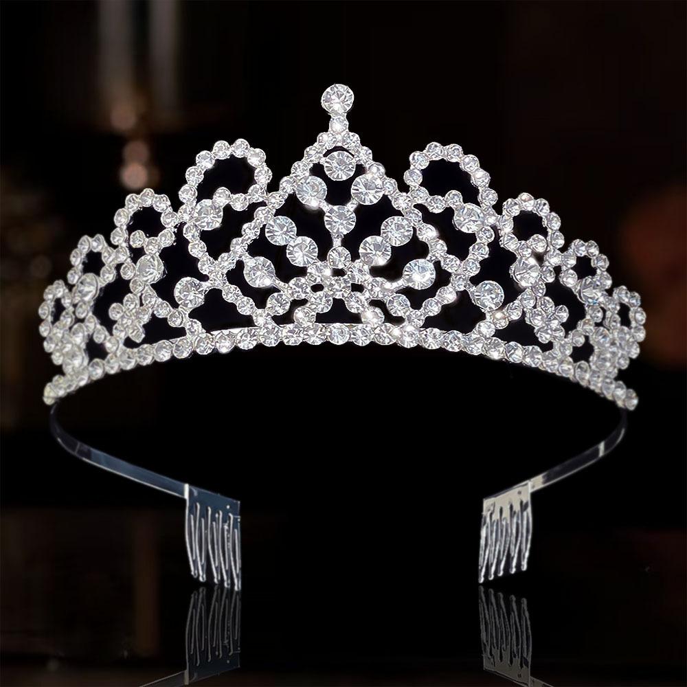 

Crown Headwear Bride s Hair Accessory High End Crown Baroque Performance Beauty Pageant Miss World
