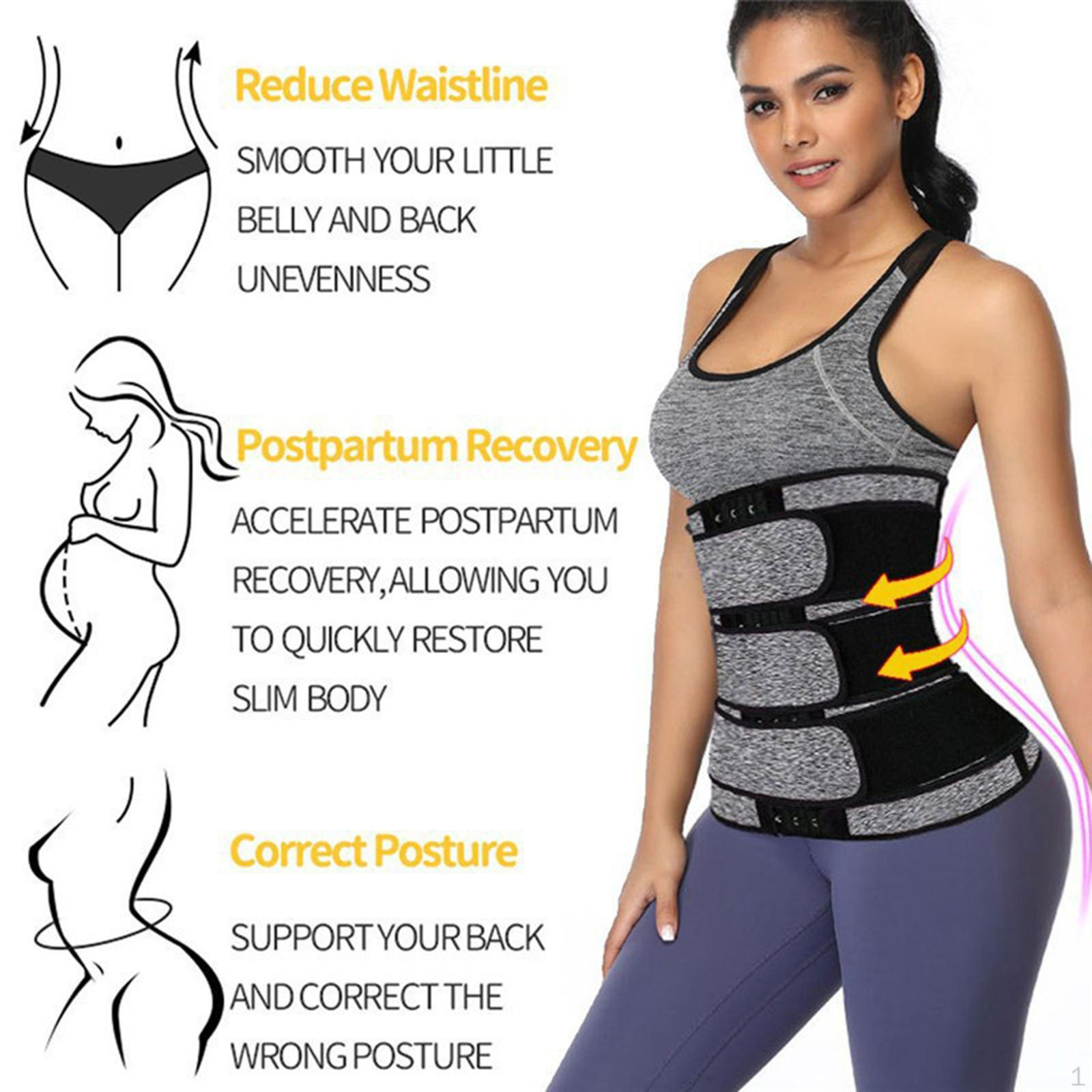 

Женский пояс для похудения Cincher Belly Wrap Body Shaper Shapewear Belt Pelvic для фитнеса M