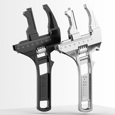Koupelnový klíč Univerzální klíč Velký otvor a ozubení pro údržbu Protiskluzové opravy Dual-A4A8