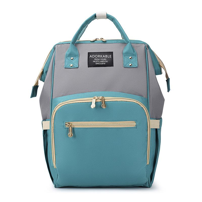 Schoolbag On the New Casual 1011 New Mommy Bag Large Capacity Lightweight Mother and Baby Out Trendy Fashion Mother Bag Backpack