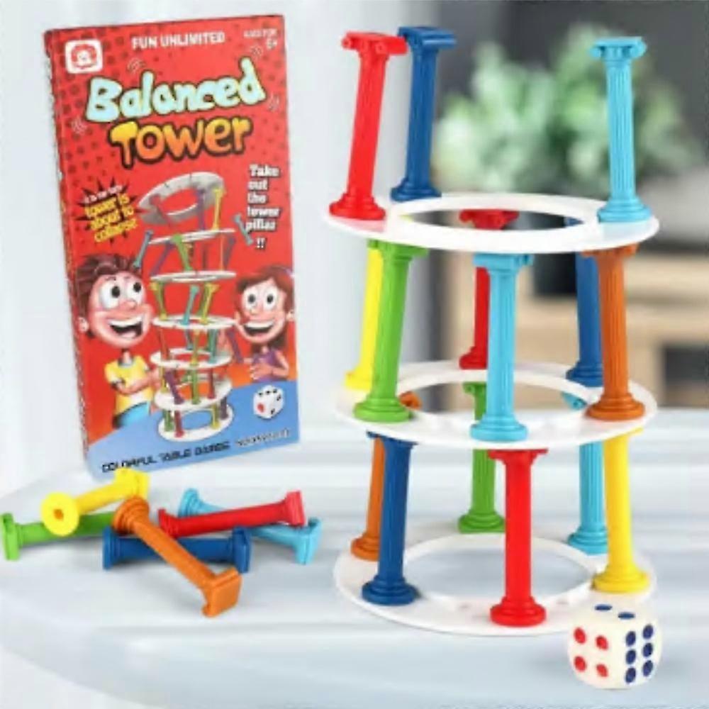 Kids Penguins Tower Collapse Balance Game Toy Party Family Kids Funny Board Game Toy Crazy Penguins Crash Tower Toy Gift