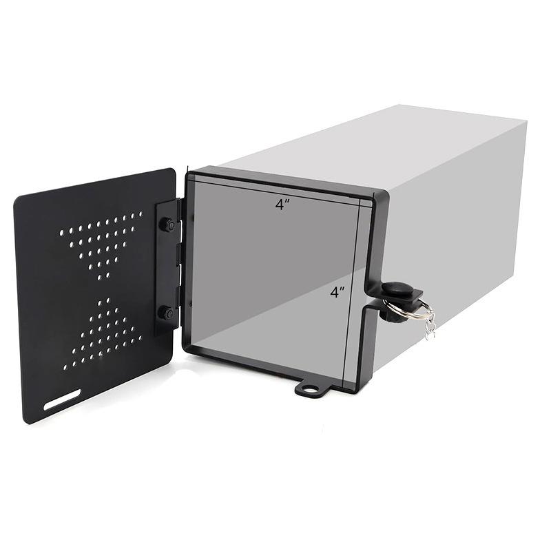 RV Bumper Cap Cover,RV Bumper Plug End Cap,Square Bumper Caps for RV,Fits Standard RV 4inch Square Bumpers, Black-2pack