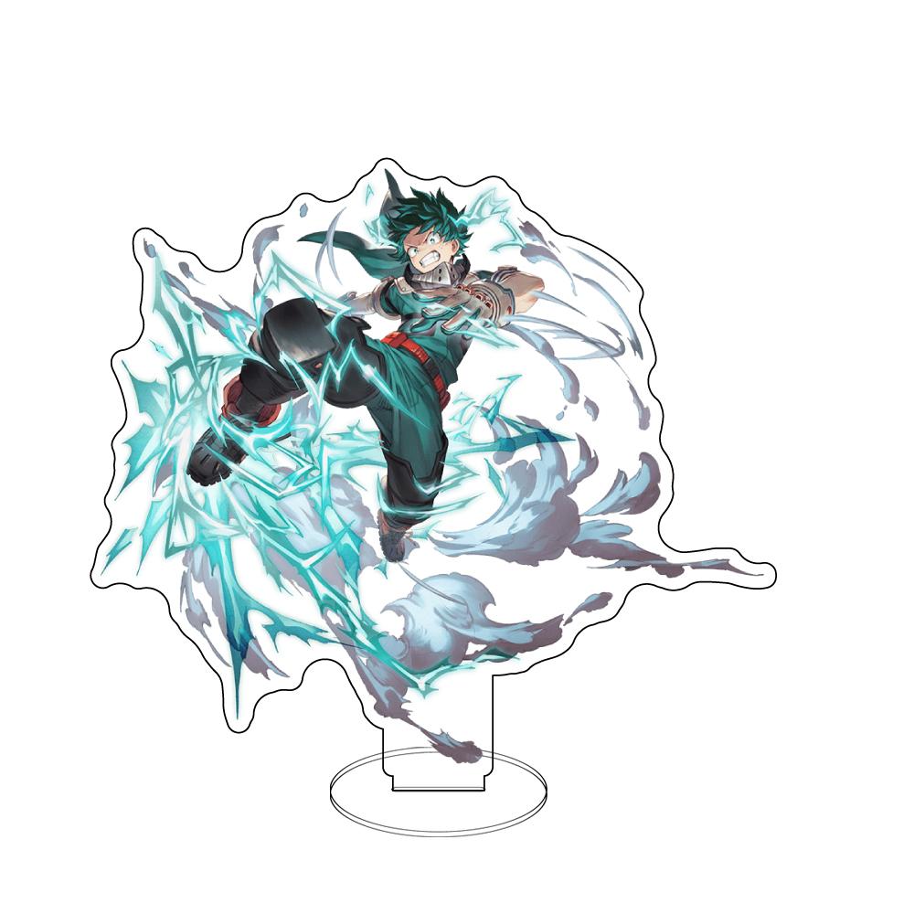 Anime My Hero Academia Sitzende Pose Acryl-Aufsteller Charakter-Bank-Serie Display-Figur, Schreibtisch-Sammlerstück Geschenk für Fans