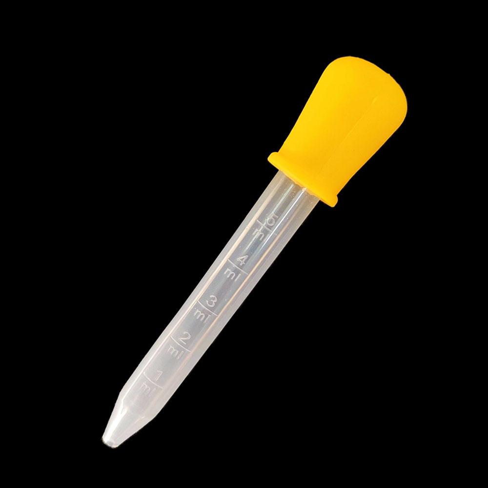 

Silicone World 5ML Silicone Dropper Water Medication Dispenser Pipette With Scale Baby Pet Anti Choking Feeding Medicine Tools жовтий