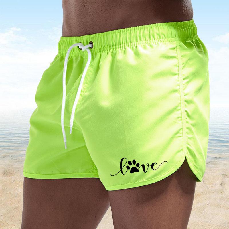 

Летние мужские пляжные повседневные шорты с эластичной резинкой на талии, купальники XXL