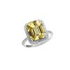 5.25 Carat Natural Yellow Sapphire Gemstone Handmade 925 Sterling Silver Engagement Wedding Gift Ring For Her