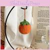 Creative Persimmon Peanut Flower Strawberry Knitted Pendant For Decoration Bag
