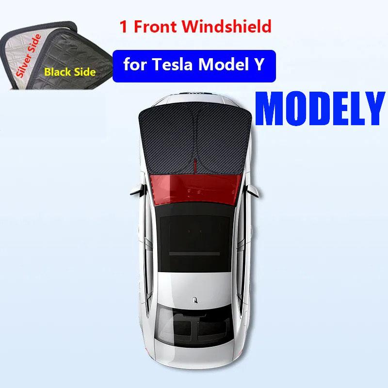 Upgrade Privacy Sunshade For Tesla Model 3 Y Juniper 2026 2025-2020 Front Side Window Sun Shade Windwhield Blind Shading Camping