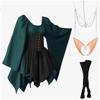 Viktorianischer weiblicher Elfenkostüm für Weihnachten & Halloween Cosplay