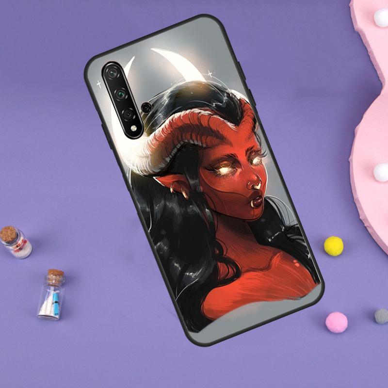 Devil Woman For Huawei Nova 10 9 SE 3i 7i 8i 11i 12i Y60 Y61 Y70 Y72 Y73 Y90 Y91 P20 P30 P40 Lite Case
