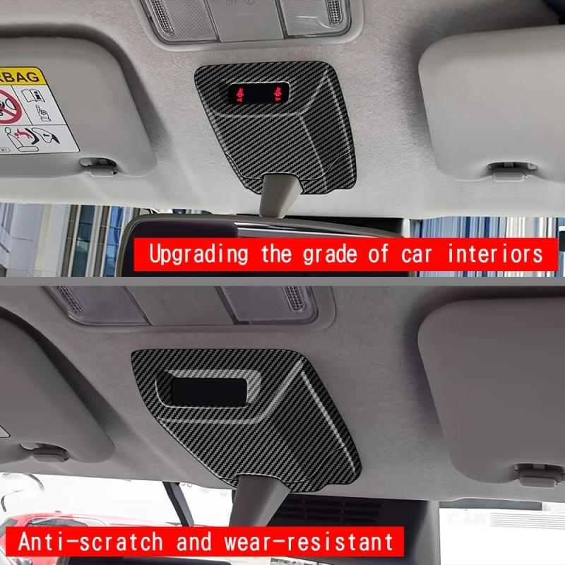 For Daihatsu MOVE 2025 2026 ABS Carbonfiber Emergency Indicator Light Housing Cover Roof Decorative Frame Interior Accessories