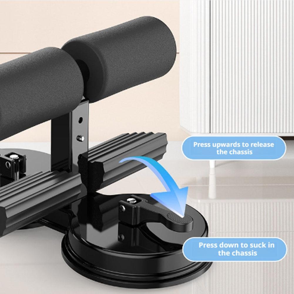 Nordic Hamstring Curl Strap with 2 Strong Suction Cups Adjustable Foot Holder Abs Master Assistant Device Portable Sit-up Aids