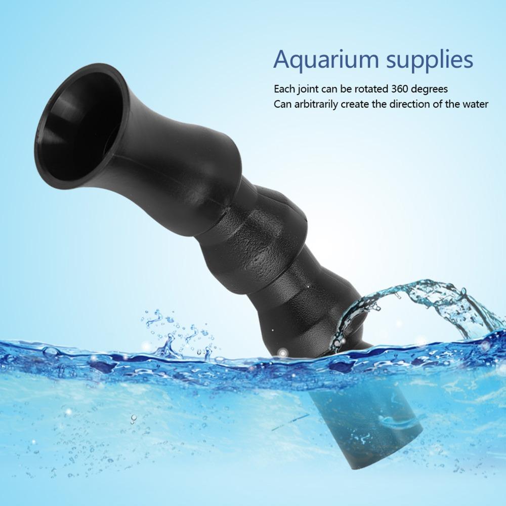 Plastic Aquarium Water Outlet Nozzle 360° Rotating Fish Tank Nozzle Return Nozzle