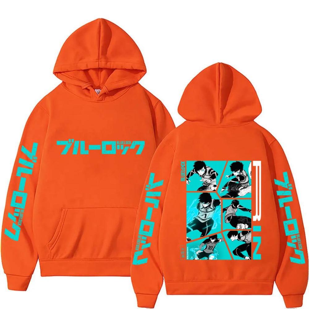 Blue Lock Itoshi Rin Men Hoodie New Fashion Women Sweatshirt Cartoon Japan Style Anime Spring Autumn Couple Pullover Tops